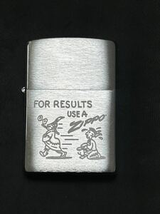 ★ZIPPO USA 未使用品 FOR RESULTS USE A Zippo 2006年製K ヴィンテージ　完売品　火花確認済　オイルライター　喫煙具 ブラッシュド加工