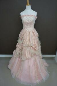 * special sale * free shipping *3980 jpy uniformity * used * wedding dress /K-105-4/... salmon pink series /9TT