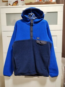 FA13 Patagonia M Snap-T Fleece Hoodie VIK バイキンブルー スナップT フーディー レア パタゴニア フリース 2013年製 