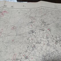 真壁　茨城県　古地図 　地形図　地図　資料　46×57cm　（書き込み多し表裏）　明治38 年測量　　大正8年印刷　発行　B2303_画像5
