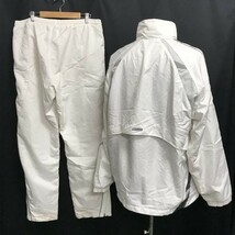 SSK ATHLETIC/アスレチック★太陽光発熱/サーモトロン/ウインドブレーカー上下セットアップ【O/メンズXL/白】シャカシャカジャージ◆pBH518_画像3