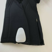 美品★デサント/DESCENTE★サスペンダー付き/スキーパンツ【ウエスト72/股下72/黒/black】裏起毛/エッジガード付き/オーバーオール◆pBH532_画像9