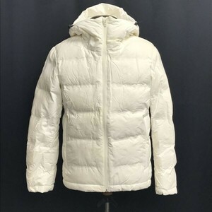 ユニクロ/UNIQLO★高比率90%/ダウンジャケット【メンズS/アイボリー/ivory】フーディー/ブルゾン/Coat/Jacket/Jumper◆pBH408