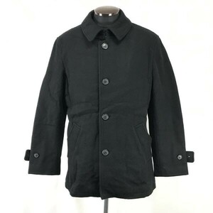 エディーバウアー/eddie bauer★ウール/ステンカラーコート【Mens size -S/黒/black】Coats/Jackets/Jumpers/JAPAN Limited◆pBH276