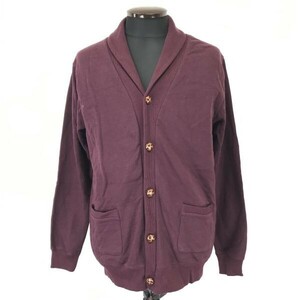 タグ付新古品★コーエン/coen★コットン100%/スウェットジャケット/カーディガン【メンズM/紫/dark purple】jacket◆pBH397