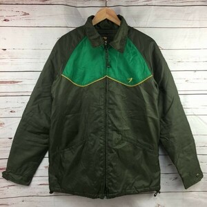 55DSL★ナイロンジャケット/中綿入りブルゾン【Mens size -M/緑×オリーブ】フルジップ/ディーゼル◆i38-02