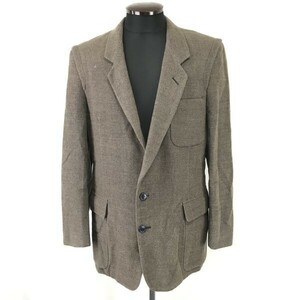 セルッティ/CERRUTI 1881★高級ウール100%/テーラードジャケット【メンズL/茶/brown】背抜き/JAPAN Jackets◆pBH282