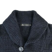 メンズメルローズ/MEN'S MELROSE★麻56％/カーディガン/ニットジャケット【3/メンズL/紺/navy】Jackets/Cardigan◆pBH391_画像4