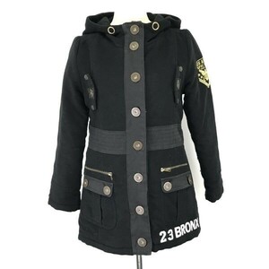 23 BRONX US ARMY★TYPE B-7/ミリタリーコート/フーディーブルゾン/ジャケット【レディースF/黒/black】フライトジャケット/Jumper◆pBH464