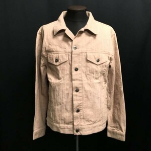 レーシャム/RESHAM★ウエスタンシャツ/デニムジャケット/Gジャン【メンズL/ピンクベージュ/pink/beige】Jackets◆pBH420