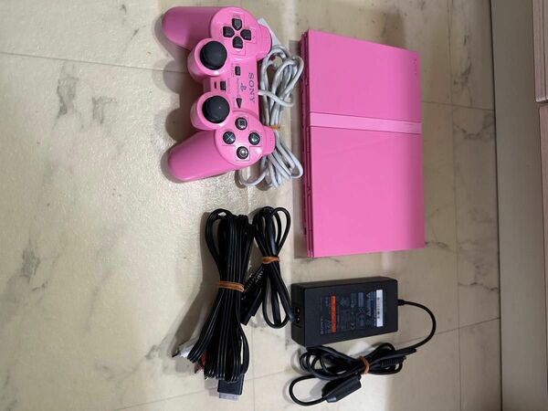 ☆SONY ソニー PlayStation2 PS2 薄型 本体 SCPH-77000 PK ピンク Pink プレステ2 