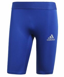 [KCM]Z-2adi-168-XO* exhibition goods [adidas/ Adidas ] men's ALPHASKIN TEAM Short tights soccer EVN54-CW9458 ball do blue XO