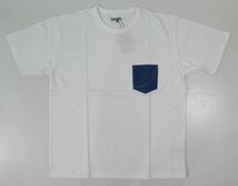 【桃太郎ジーンズ】 デニムポケット Tシャツ MOMOTARO JEANS MTS0020M31 日本製_画像2