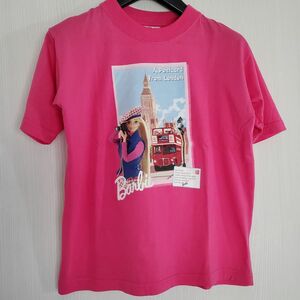 古着 イギリス ロンドン バービー マテル社オフィシャルTシャツ ピンク半袖