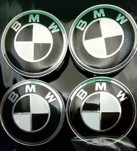 BMW 60mm 黒白 センターキャップ 4こ 4シリーズ 2シリーズ M4 M3 X6 X2 ALPINA E46 E39 E36 F30 X5 F10 3シリーズ 5シリーズ 1シリーズ X1