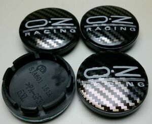 O.Z カーボン調黒 56mm センターキャップ 4つ 4シリーズ 2シリーズ M4 M3 X6 4シリーズ 2シリーズ M4 M3 X6 X2 ロードスター CX-5 デミオ