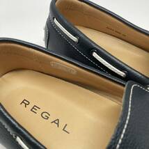 即決!定番! REGAL デッキシューズ ネイビー系 26cm / リーガル_画像7