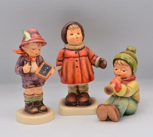 フンメル人形　３体セット　ワンプラス／冬に歌う／トランペット　ドイツ・ゲーベル社