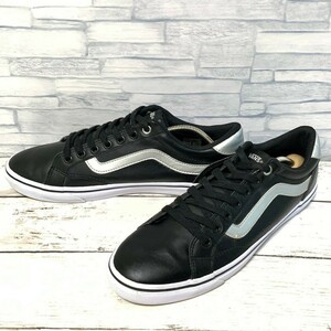 R5433bE VANS バンズ スニーカー ブラック×シルバー メンズ 26cm WEEKLY COURT ウィークリーコート ローカット ヴァンズ V441