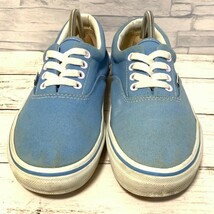 R5473bE VANS バンズ スニーカー ブルー レディース 25cm ERA エラ ヴァンズ シューズ スケーター スケボー カジュアル ローカット V95CLA_画像4