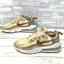 R5545bE NIKE ナイキ スニーカー ベージュ系 レディース 24.5cm WOMENS AIR MAX 270 REACT ウィメンズエアマックス270リアクト_画像2