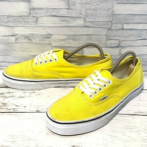 R5594bE VANS バンズ スニーカー イエロー レディース 24.5cm ローカット ヴァンズ スケボー スケーター シューズ 靴 黄色