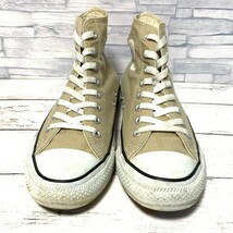 R5566bE CONVERSE コンバース スニーカー ベージュ メンズ 27cm キャンバスオールスターカラーズハイ ALLSTAR ハイカットスニーカー_画像4