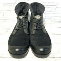 R5656bE VANS バンズ スニーカーブーツ ブラック スエード×レザー メンズ 29cm 大きいサイズ チャッカブーツ ヴァンズ 黒 V3285L-WCK_画像4