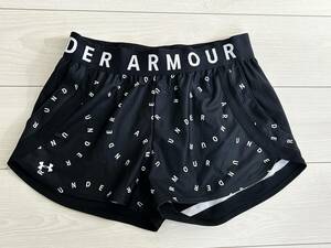 ★アンダーアーマー UNDER ARMOUR ショートパンツ LGサイズ 黒 両サイドポケット★