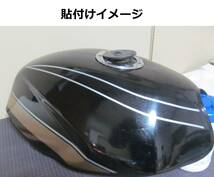 バリオス 1型(A) 2型(B)・GSX250FX 全年式共通 タイガーライン タンクステッカーフルセット 2色タイプ 黄/白 外装デカール_画像5