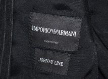 未使用品 新品級 EMPORIO ARMANI JOHNNY LINE エンポリオアルマーニ テーラードジャケット 50 日本L程度 メンズ 秋冬春 コートインナー_画像3