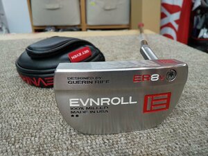 【◇中古美品】◆EVNROLL/イーブンロール ER8V (2021) ツアーマレット パター/34インチ　*MP@1*S*555