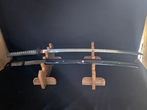 模造刀 居合刀 螺鈿 鶴図 居合道 練習用 全長105cm 斬新 柄 鍔 