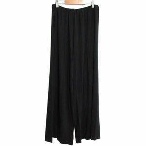  beautiful goods 22SS THE ROW The low cashmere Blend knitted wide leg trousers pants i-ji pants S black *