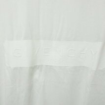 美品 GIVENCHY ジバンシィ テープロゴ 半袖 Tシャツ カットソー S ホワイト 014_画像5