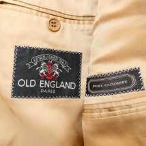 良品 OLD ENGLAND オールド イングランド カシミヤ100％ シングル 3B テーラードジャケット 46 キャメル系 013_画像6