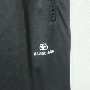 美品 BALENCIAGA バレンシアガ 2020年モデル SIDE STRIPE TRACK PANTS ロゴ ジャージ トラックパンツ 595008 36 ブラック×ホワイト 014の画像5