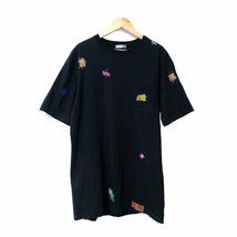 美品 19SS DIOR HOMME ディオールオム ボロ刺繍 クルーネック ポケットTシャツ BORO EMBROIDREY 半袖カットソー XS ブラック 013_画像1