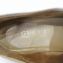 ほぼ美品 GUCCI グッチ トムフォード期 レザー ホースビット ローファー サイズ36 1/2 約23.5cm ホワイト×シルバー金具_画像4