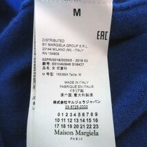 ほぼ美品 18AW Maison Margiela メゾンマルジェラ4 エルボーパッチ 長袖 ニット セーター S51HA0846 Mサイズ ブルー_画像5