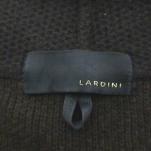 美品 LARDINI ラルディーニ ダブルブレスト ベルテッド ニットカーディガン ニットジャケット Mサイズ ネイビー_画像7