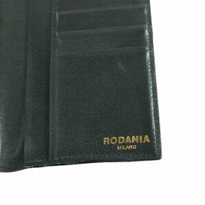 美品 RODANIA ロダニア シャイニークロコ クロコダイルレザー 長財布 ロングウォレット ブラック J0102の画像7