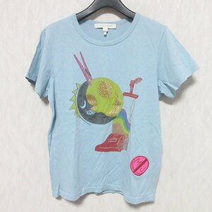 美品 MARC JACOBS マーク ジェイコブス ジュリーヴァーホーヴェン 半袖 Tシャツ M4006761 小さいサイズ XS ライトブルー ◆