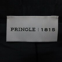 美品 PRINGLE1815 プリングル 総柄 膝丈 フレアスカート サイズUK10 ブラック ◆_画像6