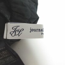 美品 JOURNAL STANDARD LUXE ジャーナルスタンダード イージー ロング パンツ 20-030-440-0190-1-0 ブラック ◆_画像4