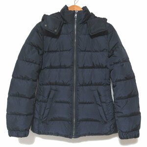  beautiful goods PRADA SPORT Prada sport nylon Zip up f-ti- down jacket 29W150 40 size navy 