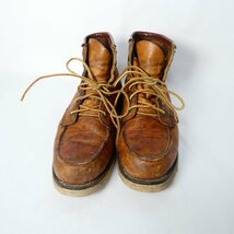 RED WING レッドウィング 犬刻印 90年代 875 アイリッシュセッター クラシックワーク モックトゥ ショートブーツ サイズ8E 赤茶 024_画像2