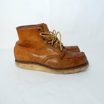 RED WING レッドウィング 犬刻印 90年代 875 アイリッシュセッター クラシックワーク モックトゥ ショートブーツ サイズ8E 赤茶 024_画像5