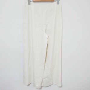 美品 22SS Theory セオリー ADMIRAL STRIPE WIDE PLT PANT B ワイドパンツ サイズ0 クリーム ◆の画像2