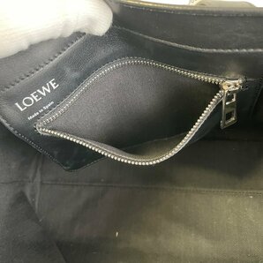 美品 LOEWE ロエベ レザー アナグラムロゴ イーストウエストショッパー トートバッグ ブラック ◆の画像7